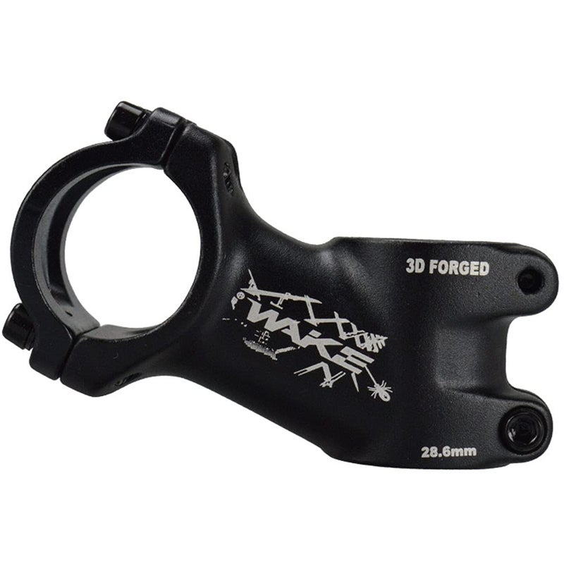 Litetop Stem 31.8 Stem 60mm 25 Degree Wake Mountain Bike Stem Short Handlebar Stem for Most Bicycle, Road Bike, MTN, BMX, Fixie Gear, Cycling (Aluminum Alloy, Black) - Image 1